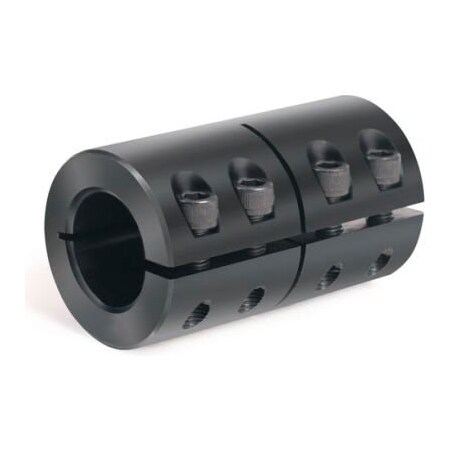 Climax Metal One-Piece Industry Standard Clamping Couplings, 1-1/8", Black Oxide Steel ISCC-112-112
